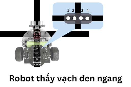 robot thay vach den