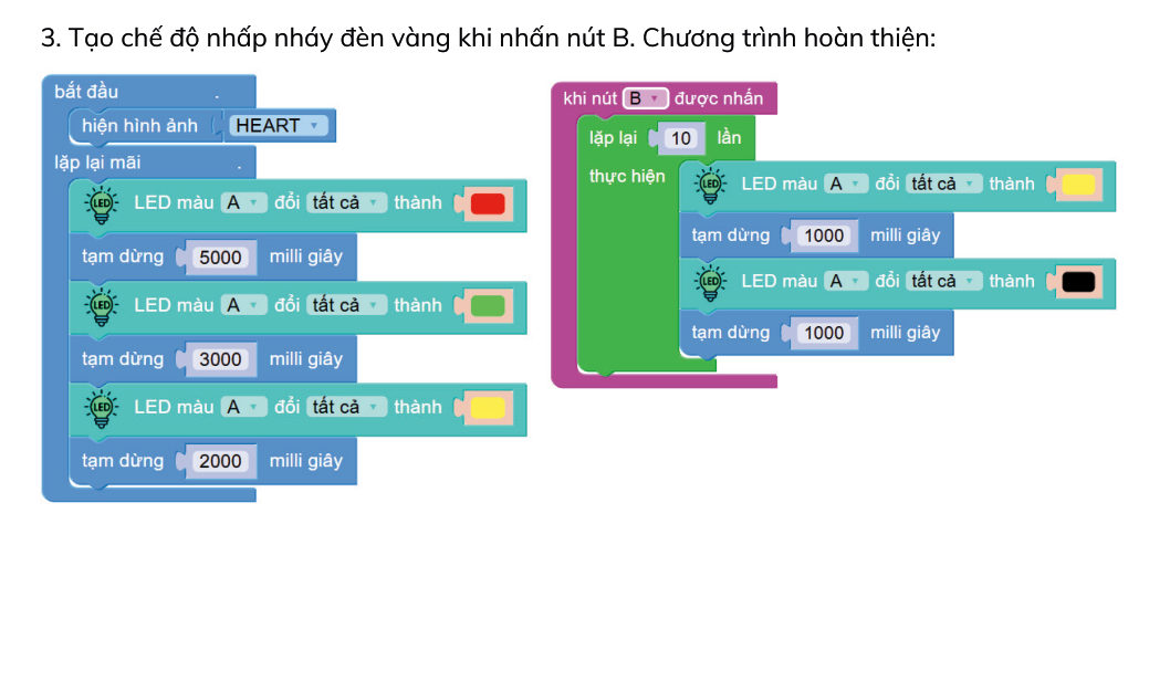 Chương trình hoàn thiện bài 8
