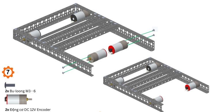 Lắp động cơ encoder cho ORC K3