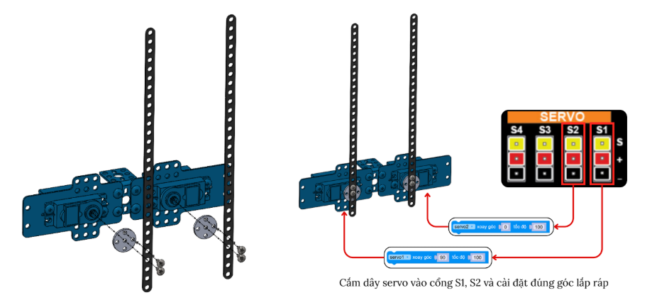 Gắn cánh tay đẩy ORC K2