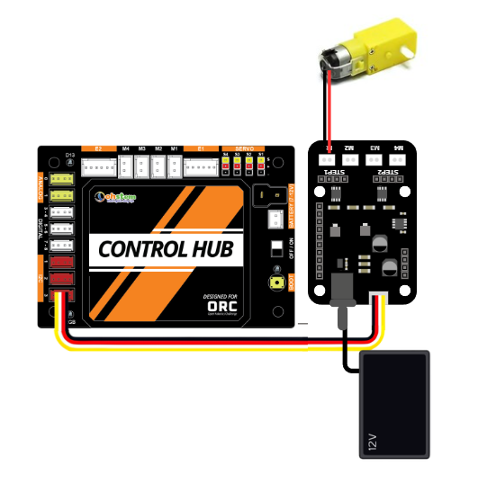Kết nối mạch điều khiển động cơ với ORC Control Hub