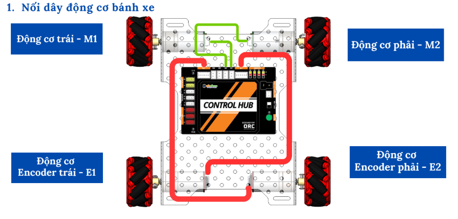 Sơ đồ nối dây động cơ bánh xe ORC K2