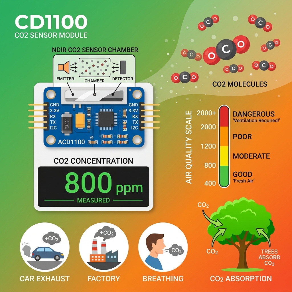 Cảm biến ACD1100 - Đo nồng độ CO2