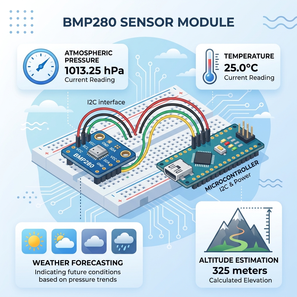 Cảm biến BMP280 - Đo áp suất và nhiệt độ